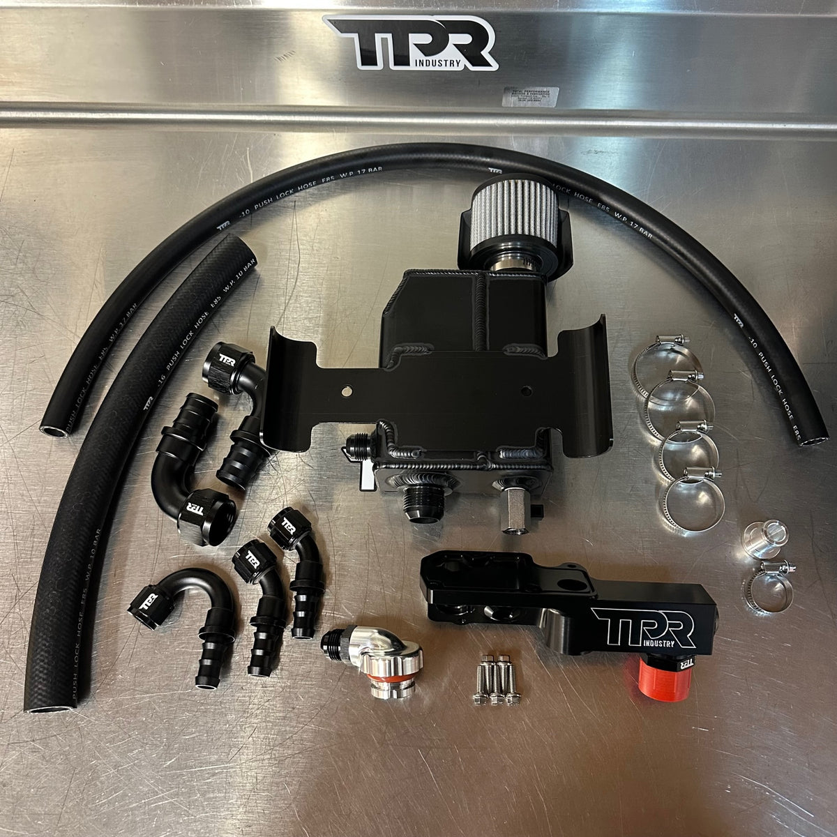 TPR006B BLACK Crankcase Breather Kit RZR TPR Industry