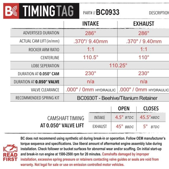 BC0933 - Canam X3 (17-up) Stage 4 Mod Duner Cam Profile
